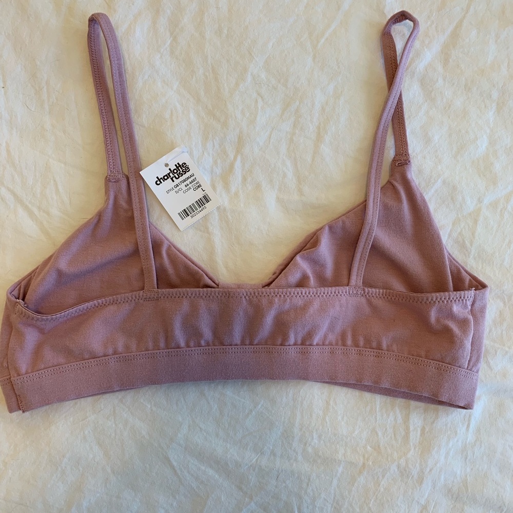 NWT Pink Bralette Size Large - Picture 2 of 7